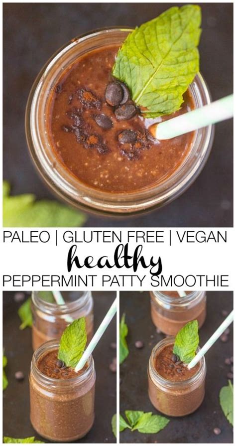 Healthy Peppermint Patty Smoothie Recipe Healthy Peppermint Patties