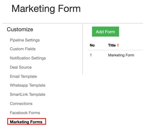 How To Add Marketing Forms And Route Leads Help Center