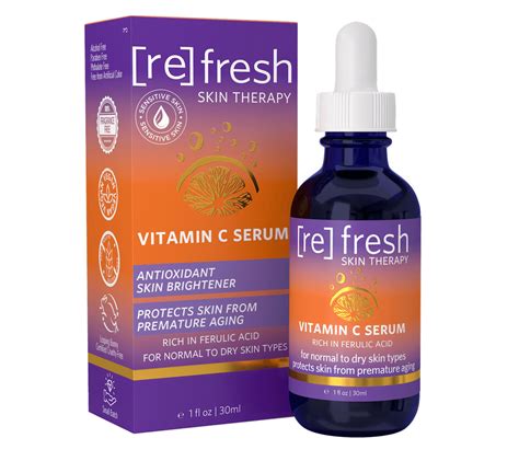 Brighten uneven skin tone and diminish fine lines with paula's choice vitamin c skincare. Vitamin C Serum with Vitamins E, B and Ferulic - Refresh ...