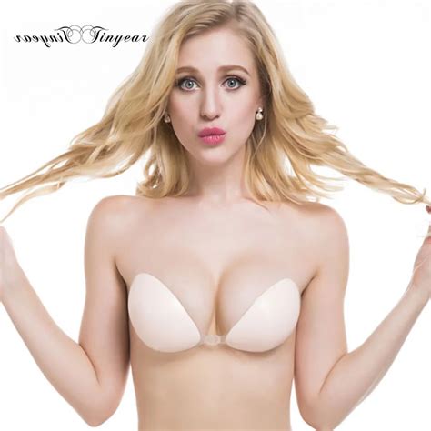 Hot Fashion Ladys Sexy Nipple Pasties Breast Lift Silicone Bra Strapless Backless Bra Nipple