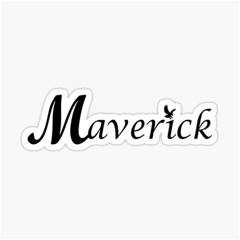 Maverick Sticker For Sale By Gladiator2008 Redbubble