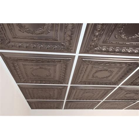 Ceilume Empire Faux Tin 2 Ft X 2 Ft Lay In Or Glue Up Ceiling Panel