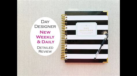Day Designer Weekly And Daily Planner Review Youtube
