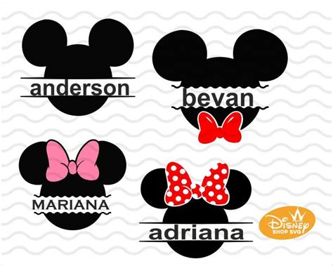 Disney Dxf Minnie Svg Mickey Mouse Svg File Vinyl Cutting File Minnie