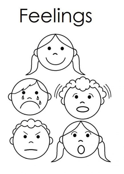 Emotion Faces Worksheet