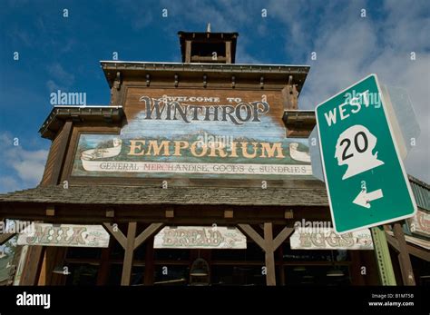 Winthrop Washington Wild West Store Facade North Cascades Highway