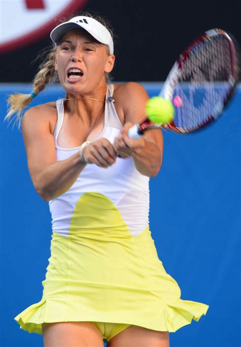 Caroline Wozniacki Oops Cameltoe On Tennis Court 13 Nude Celeb