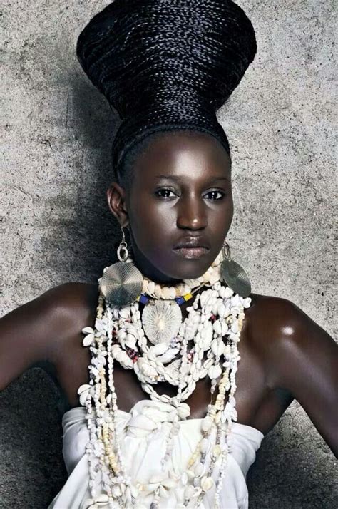 Featured In Vogue Africa Cowrie Darkskinned Jewelry Shells Braids African Hairstyles Afro