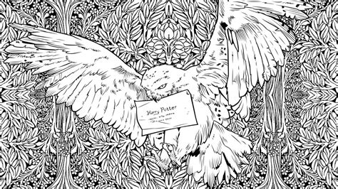 Harry potter hedwig drawing at getdrawings. Colouring Book inside page Hedwig | Coloriage harry potter, Mandala à colorier, Coloriage