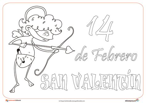 Dibujos San Valentin Para Colorear 14 Febrero Reverasite