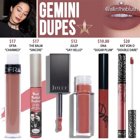 Jeffree Star Gemini Velour Liquid Lipstick Dupes All In The Blush