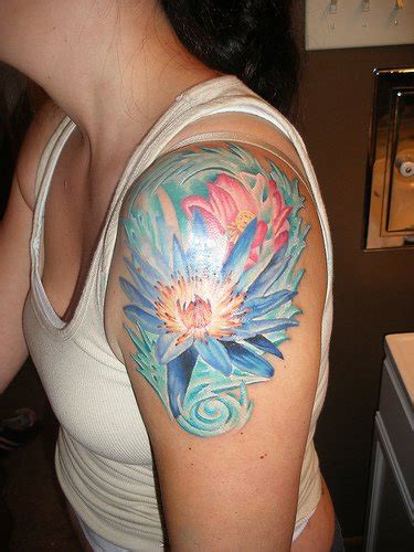 Watercolour Pale Lotus Tattoo Tattooimages Biz