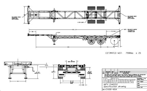 Container Chassis And Parts Chassis Specifications