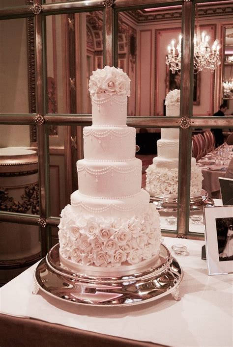 Four Tier Elegant Blush Wedding Cake Celebrate In Style