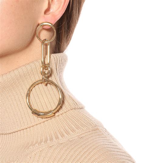 Chloé Reese Drop Earrings In Gold Metallic Lyst