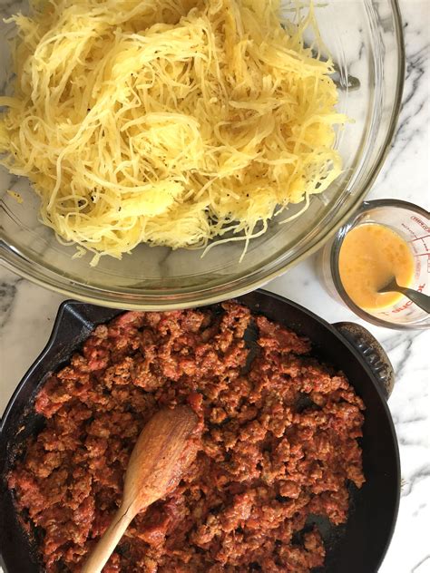Turkey Bolognese Spaghetti Squash Casserole Recipe Pamela Salzman