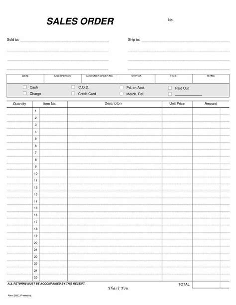 Blank Order Form Printable Charlotte Clergy Coalition
