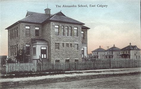 Postcard 5740 Pearson Stationer The Alexandra School East Calgary
