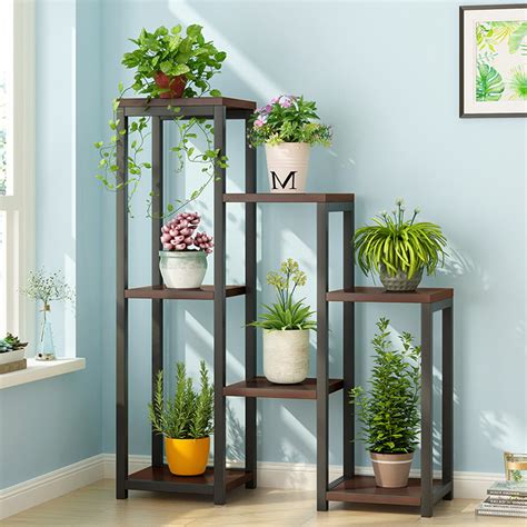 Stoneway Flower Stand Plant Display Stand Shelf Indoors And Outdoors