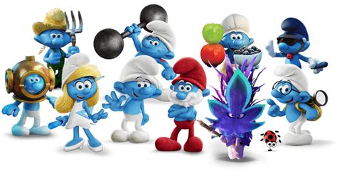 Smurfs Clipart The Smurfs Characters Png Smurfs Print