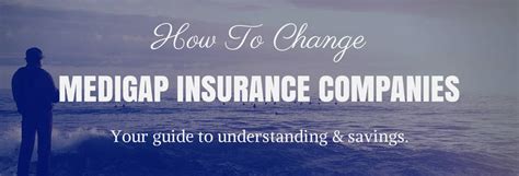 Yes, you can change life insurance companies and take out a policy with another provider. How to Change Medigap Insurance Companies