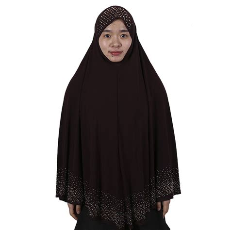Buy Women Rhinestones Muslim Hijab Fashion Muslim