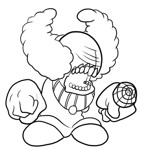 Fnf Coloring Pages Tricky
