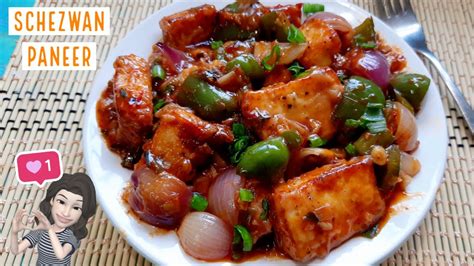 Spicy Schezwan Paneer Recipe Paneer In Schezwan Gravy Chinese