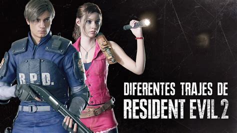 Resident Evil 2 Remake Diferentes Trajes Roupas De