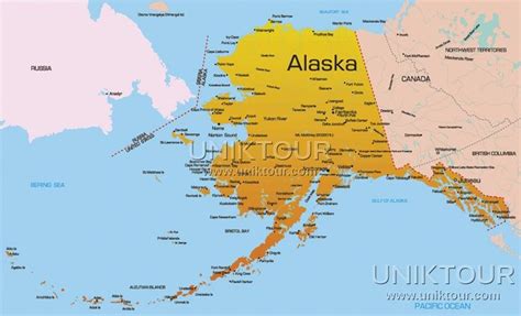 Map Of Alaska Lire La Suite Attraction Touristique Alaska