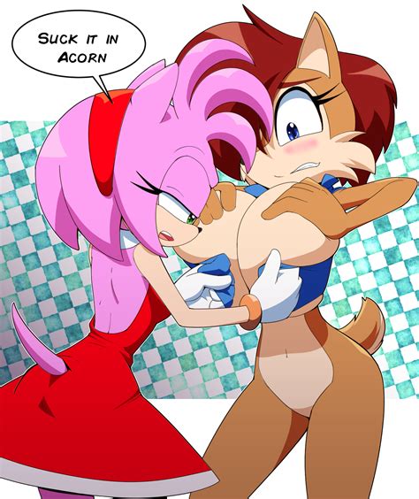 Rule 34 2021 2girls Amy Rose Big Breasts Clothing Dress Female Only Huge Breasts Kojiro