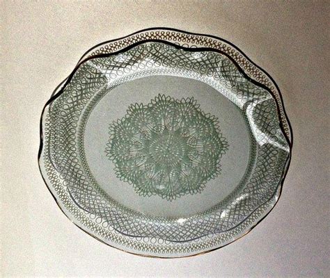 Vintage Chance Glass Fiestaware Plate Doily Plate Chance Etsy Uk
