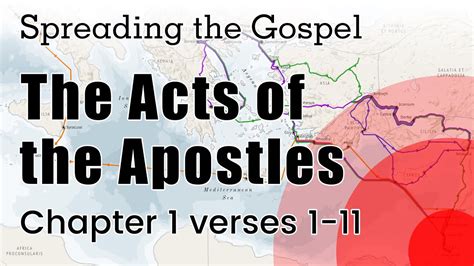 The Book Of Acts Chapter 1 Verses 1 11 Bible Study Youtube