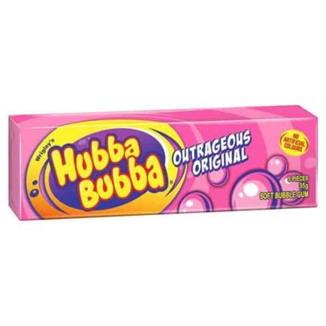 Hubba Bubba Soft Bubble Gum Outrageous Original Sweetcraft