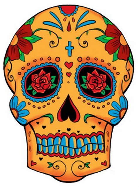 Day Of The Dead Skull Tattoo