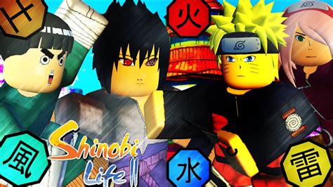 All Elements Showcase In Shinobi Life Best Element In Sl Youtube