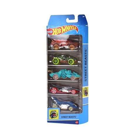 Pack 5 Autos Basicos Hotwheels Street Beasts Jugueterías Ansaldo