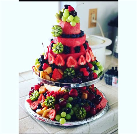 Watermelon Cake Fruit Platter Fruity Cake Watermelon Cake Birthday Fruit Birthday Cake