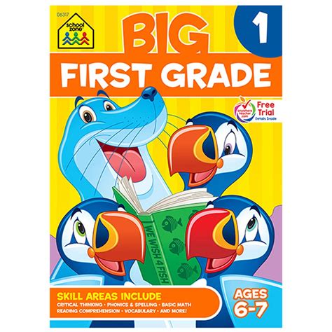 Big First Grade Workbook Szp06317 School Zone Publishing