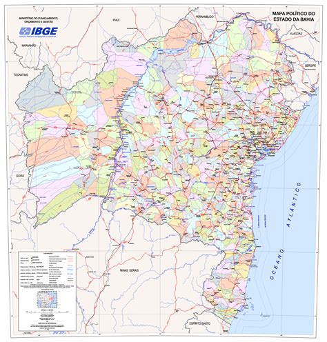 Mapas E Cartografia Mapa Político Do Estado Da Bahia