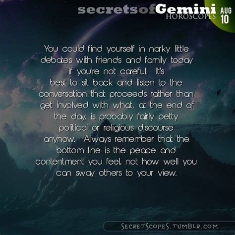 Gemini Horoscope Hey Gemini Follow Us For Horoscopes Every Day