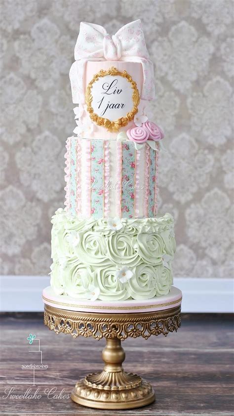 shabby chic cake decorated cake by tamara cakesdecor