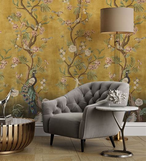Living Rooms With Wallpaper And More How To Style Them Feathr