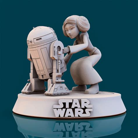 3d file star wars leia002 ⭐・model to download and 3d print・cults