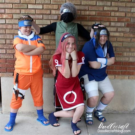 Naruto Group Cosplay Halloween Costumes Diy