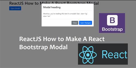 Reactjs How To Make A React Bootstrap Modal Tutorial101