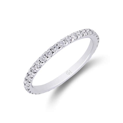 Platinum 075ct Diamond Eternity Ring