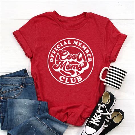 Mom Shirts Mama Tshirt Moeder Geschenken Officiële Lid Cool Moeders