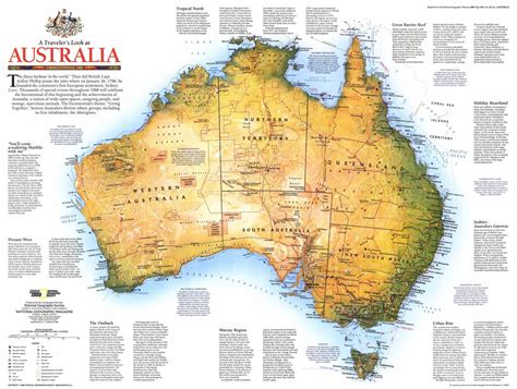 Travelers Look At Australia National Geographic Map Shop Mapworld