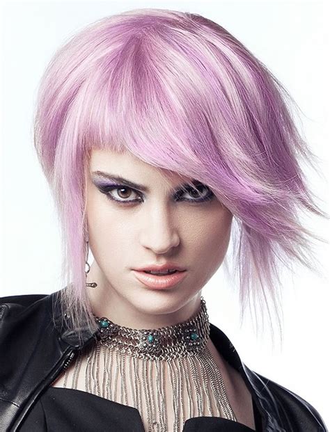 New braided hairstyles 2018 : Pink hair color asymmetrical bob hairstyles 2018-2019 ...